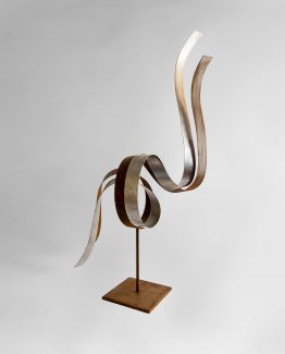 Escultura Cigüeña doble